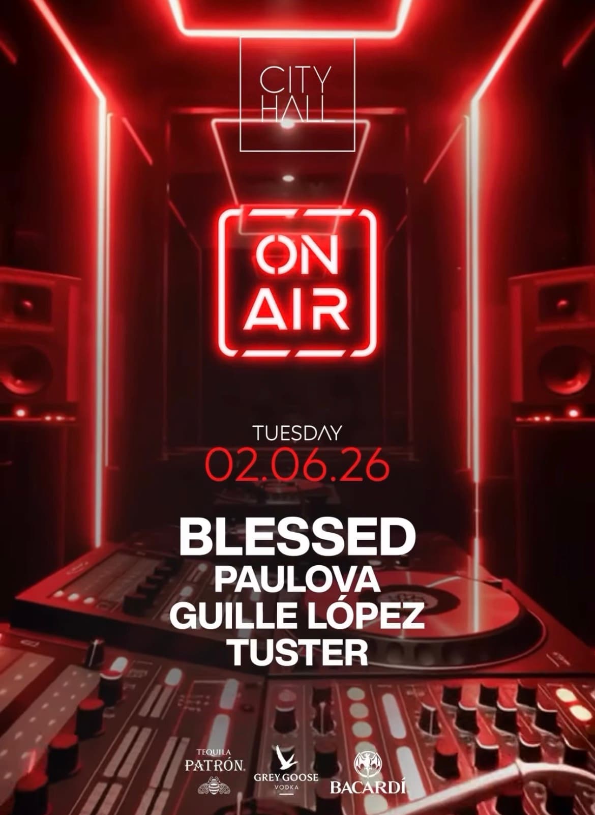 City Hall Pres. ON AIR I Guest List