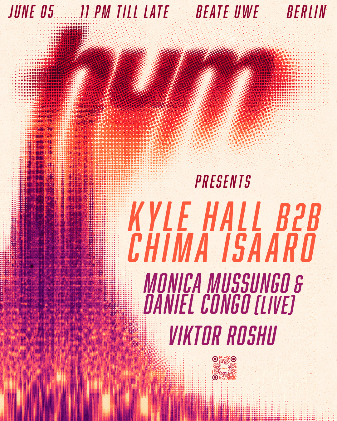 Hum presents Kyle Hall b2b Chima Isaaro, Monica Mussungo & Daniel Congo (live), Viktor Roshu