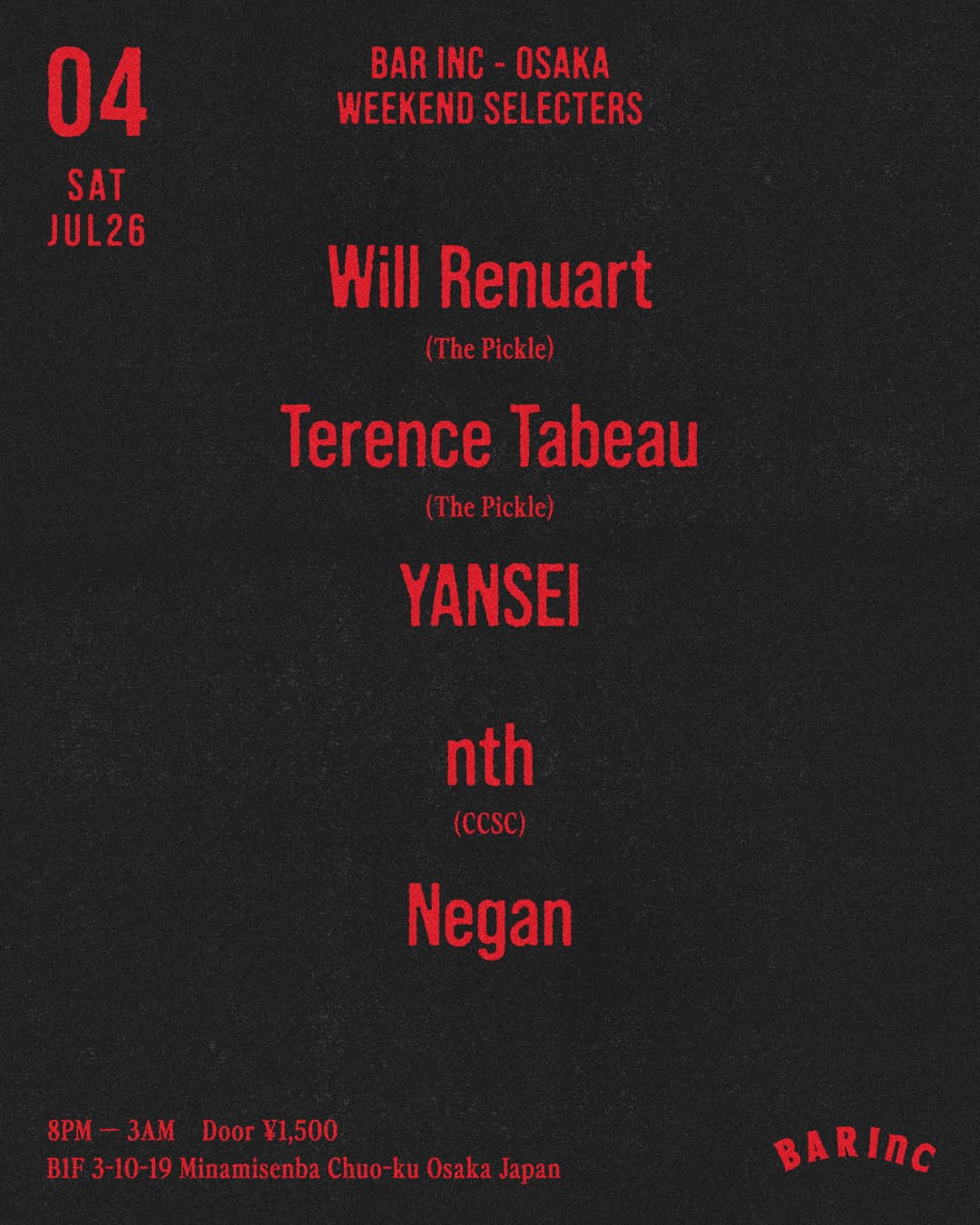 WEEKEND SELECTERS