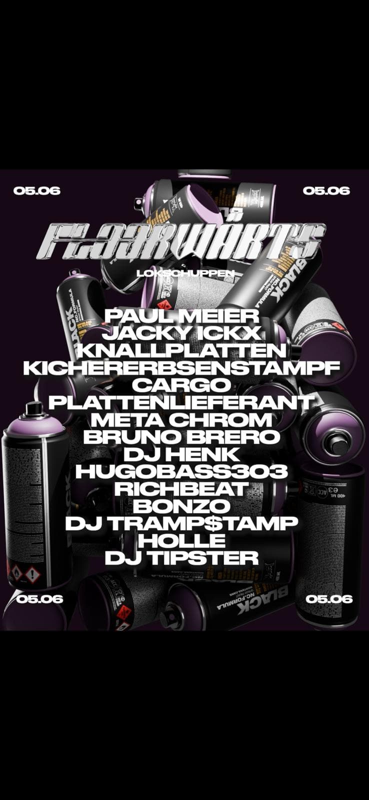Floorwärts with Plattenlieferant, DJ Henk, CARGO, Paul Meier, DJ Tramp$tamp + more