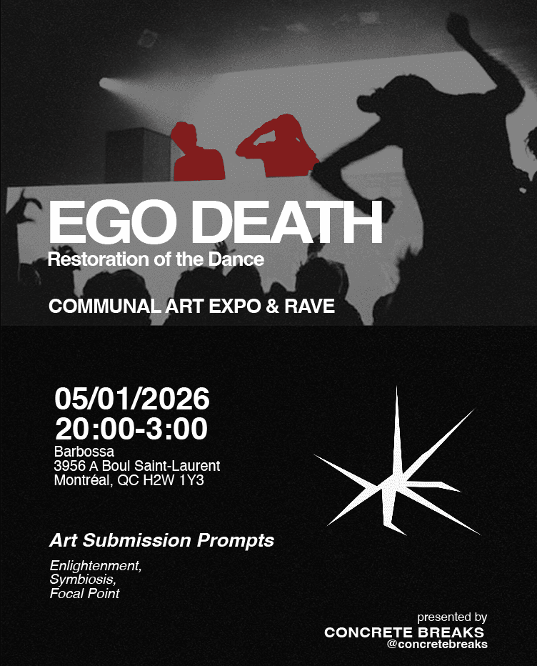 EGO DEATH - Restoration of the Dance - COMMUNAL ART EXPO & RAVE by Concrete Breaks
