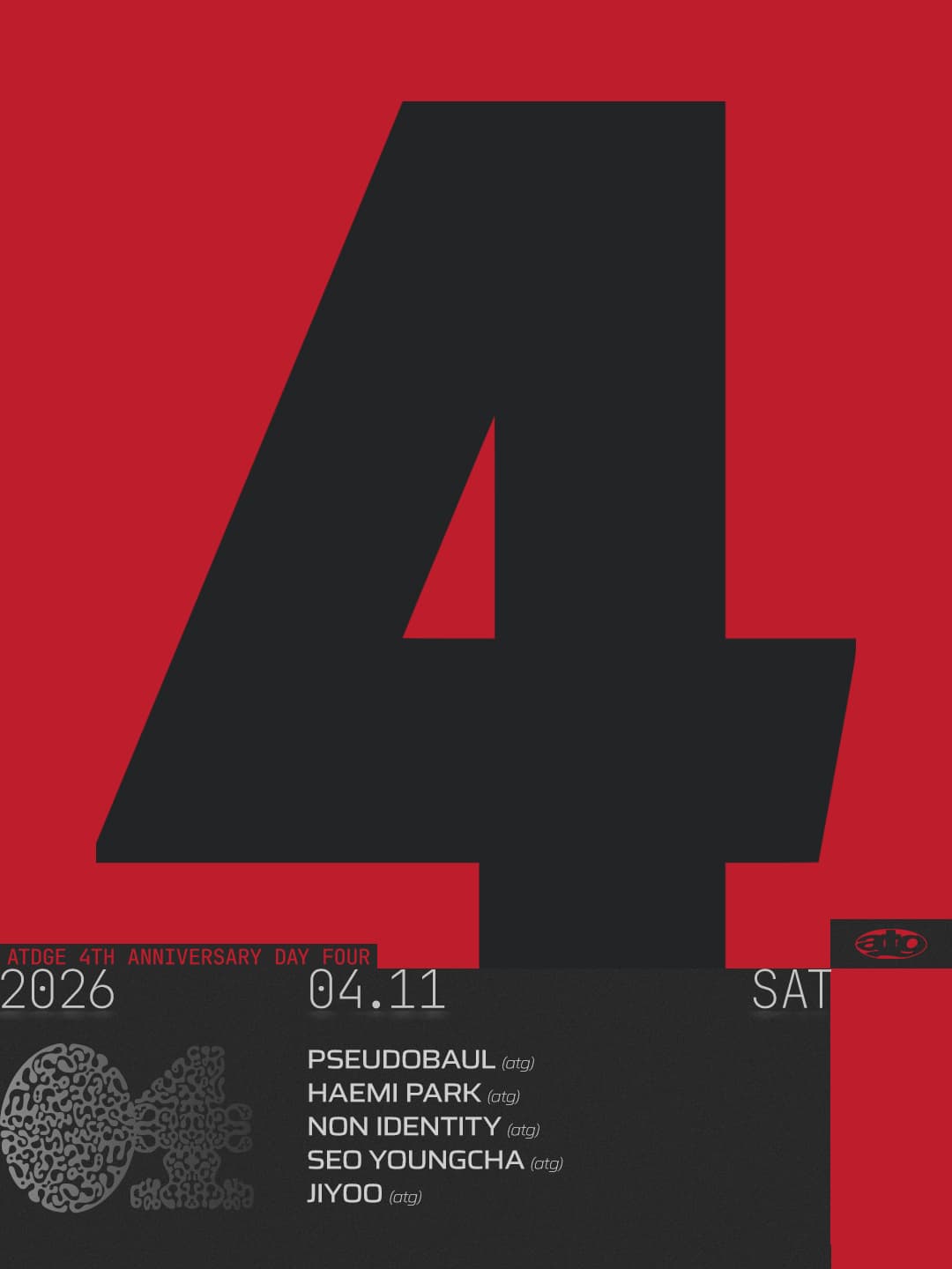 Atdge 4 Anniversary: Pseudobaul, Haemi Park, NON IDENTITY, Seo Youngcha, Jiyoo
