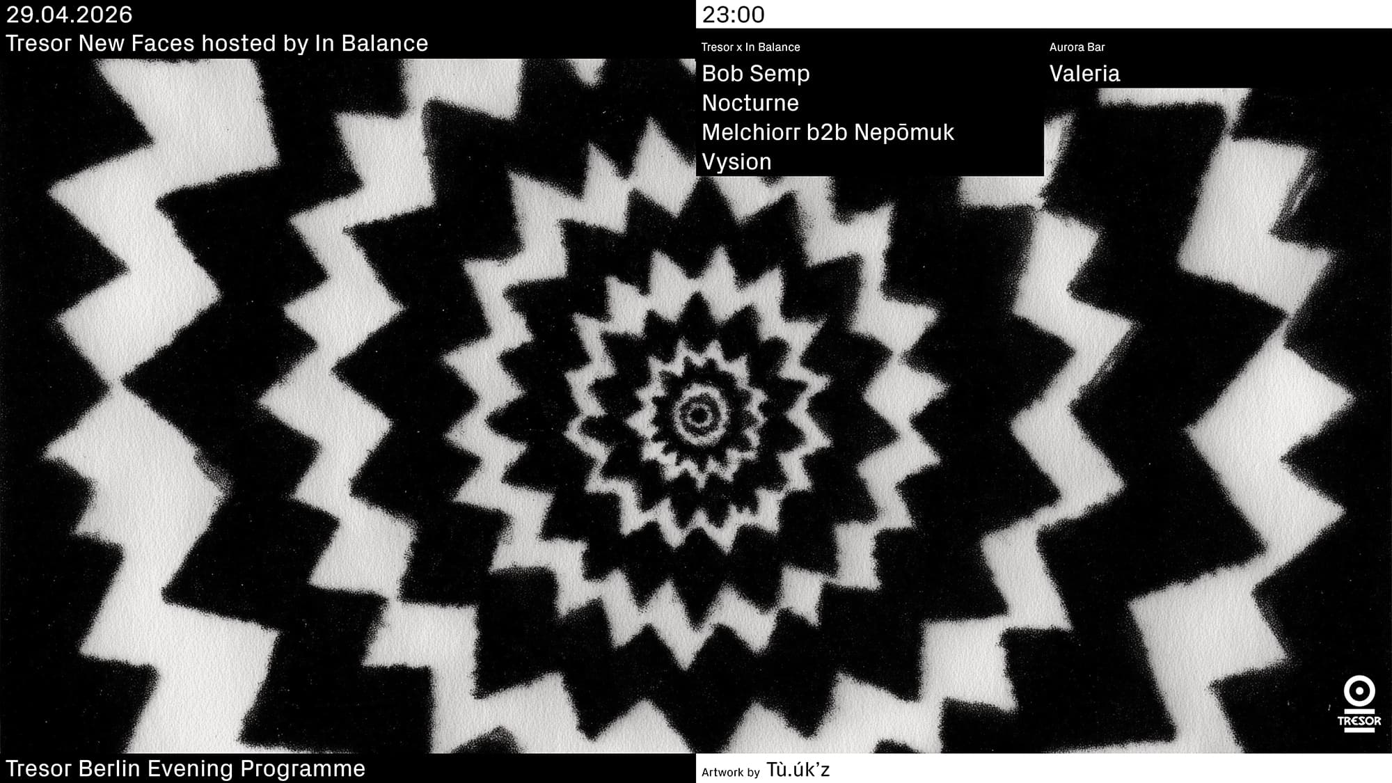 Tresor New Faces hosted by In Balance
