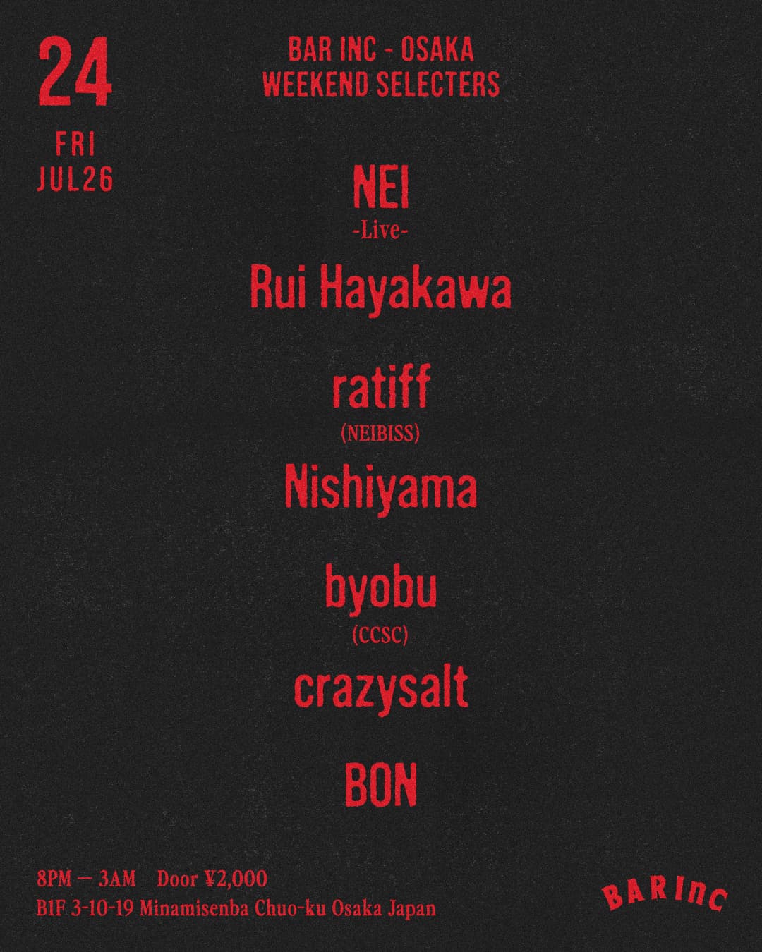 WEEKEND SELECTERS