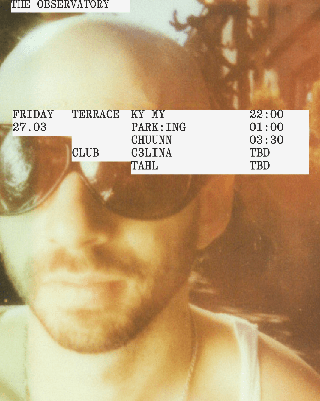 FRIDAY 27/3 KY MY, Park:ING, CHUUNN, Tahl AND C3LINA
