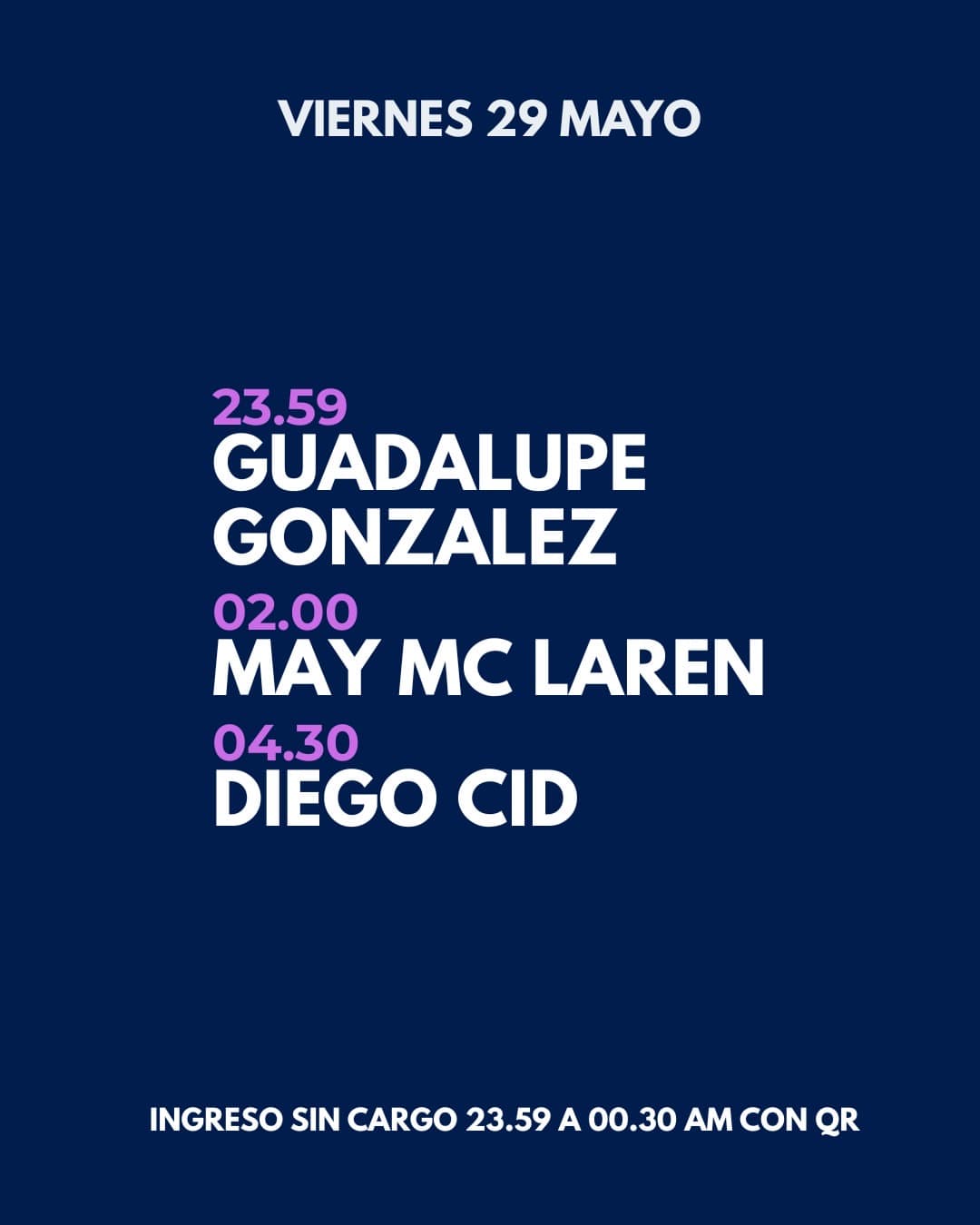 Guadalupe Gonzalez - May Mc Laren - Diego Cid