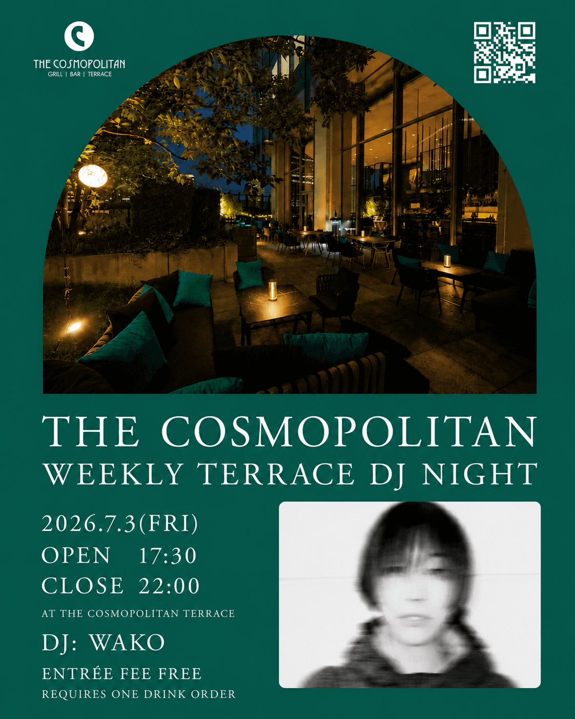 THE COSMOPOLITAN TERRACE DJ NIGHT