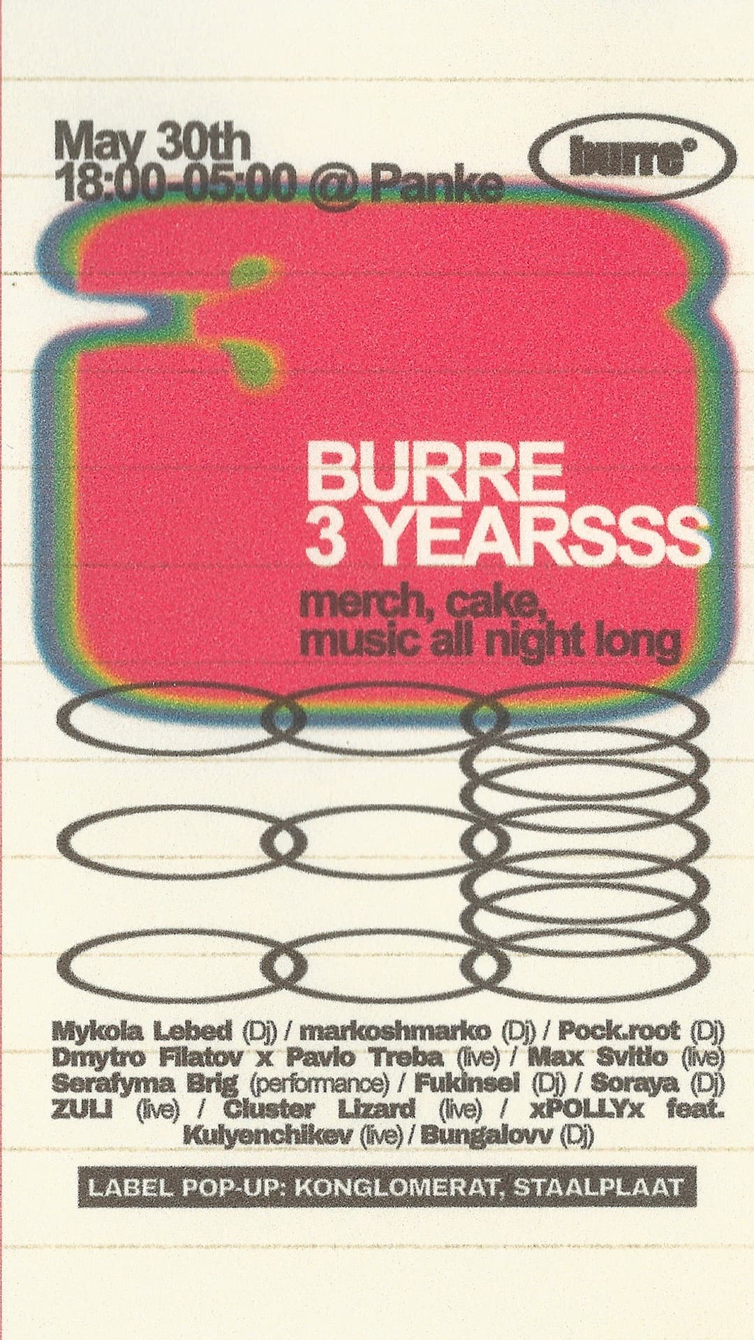 3 YEARS OF BURRE