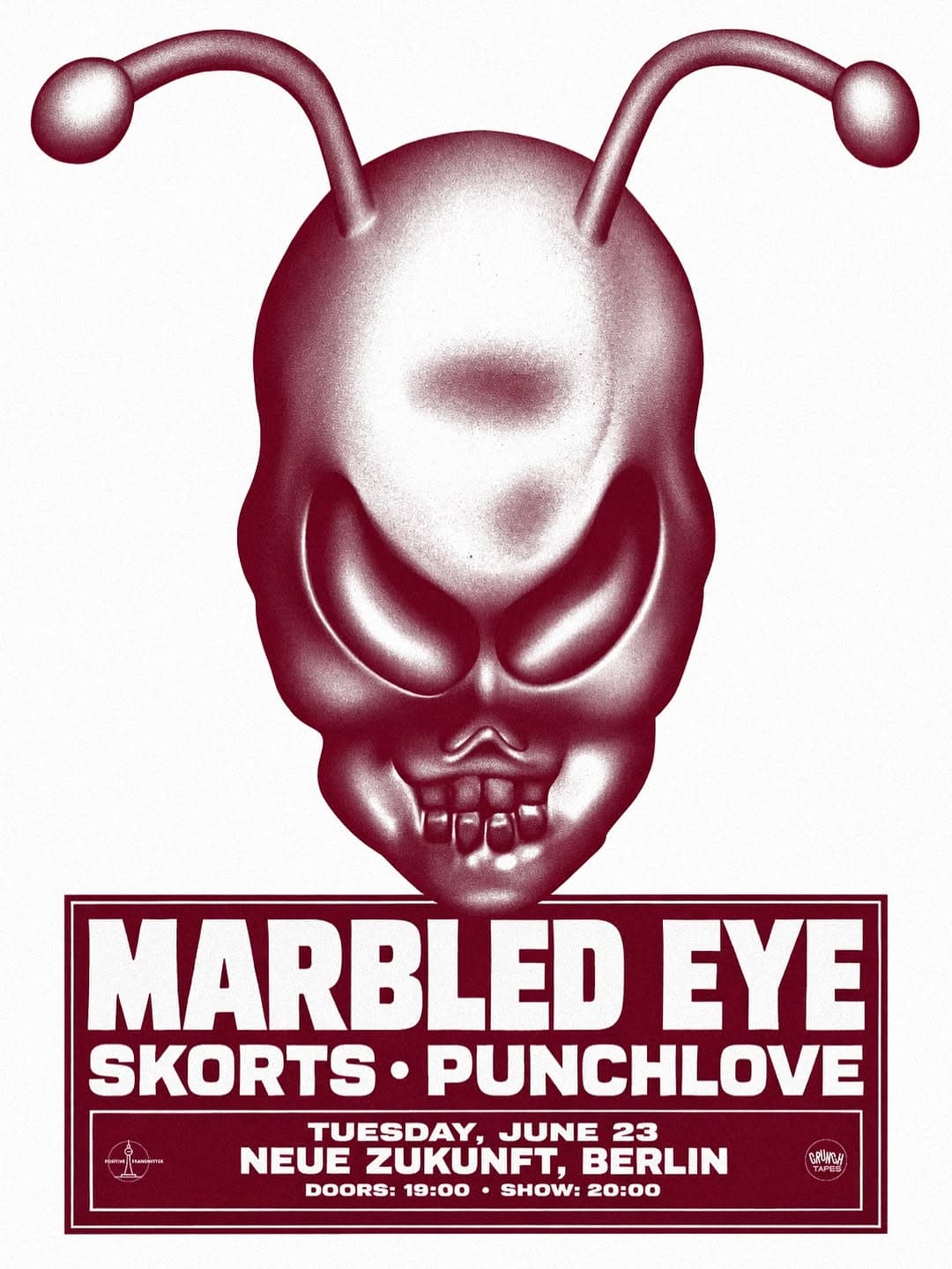 Crunch Tapes & Positive Transmitter present: Marbled Eye, Skorts, Punchlove