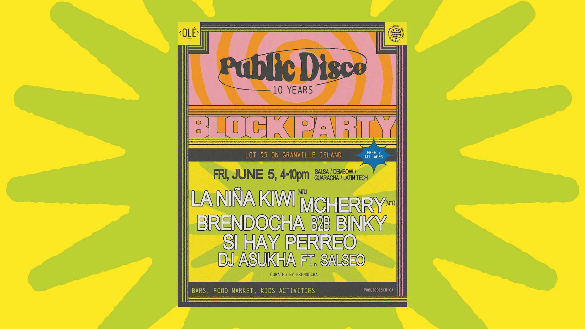 Public Disco Block Party: Granville Island Day 1