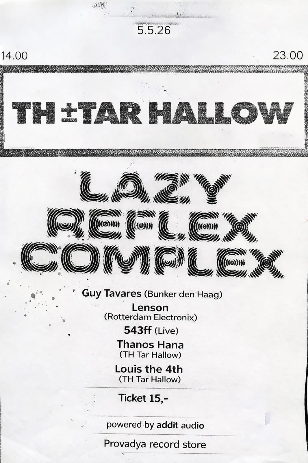 Lazy Reflex Complex x TH Tar Hallow
