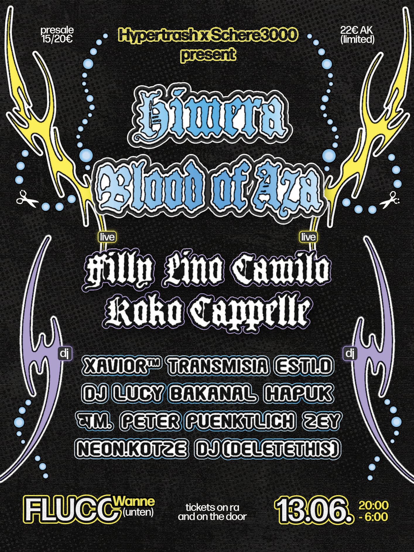HYPERTRASH x Schere3000 ★ Pride Night Special ★ with Himera & Blood of Aza