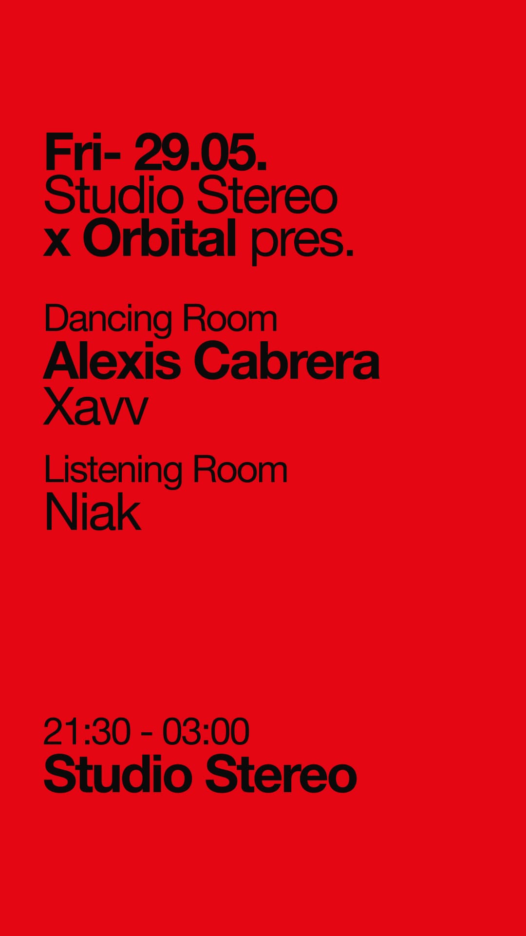 Studio Stereo x Orbital pres. Alexis Cabrera