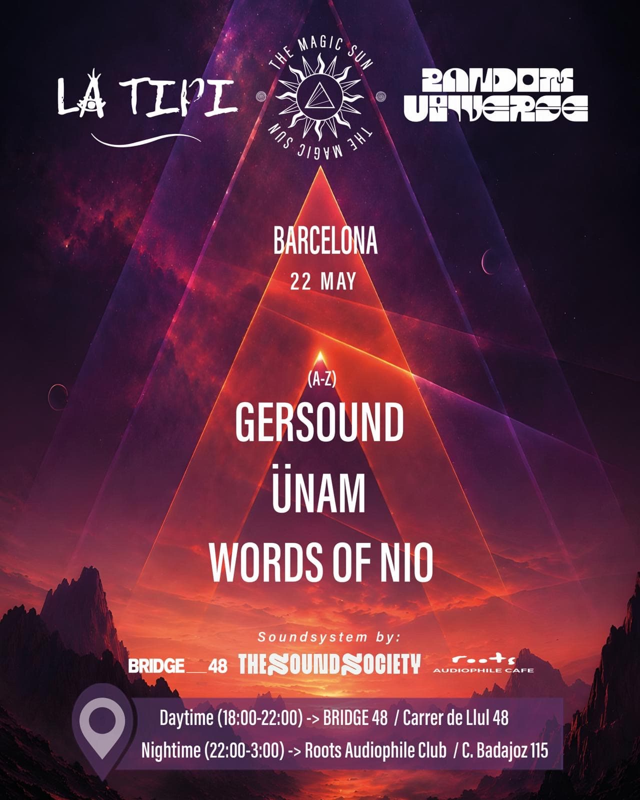 Random Universe & The Magic Sun Pres 'La Tipi' Ibiza