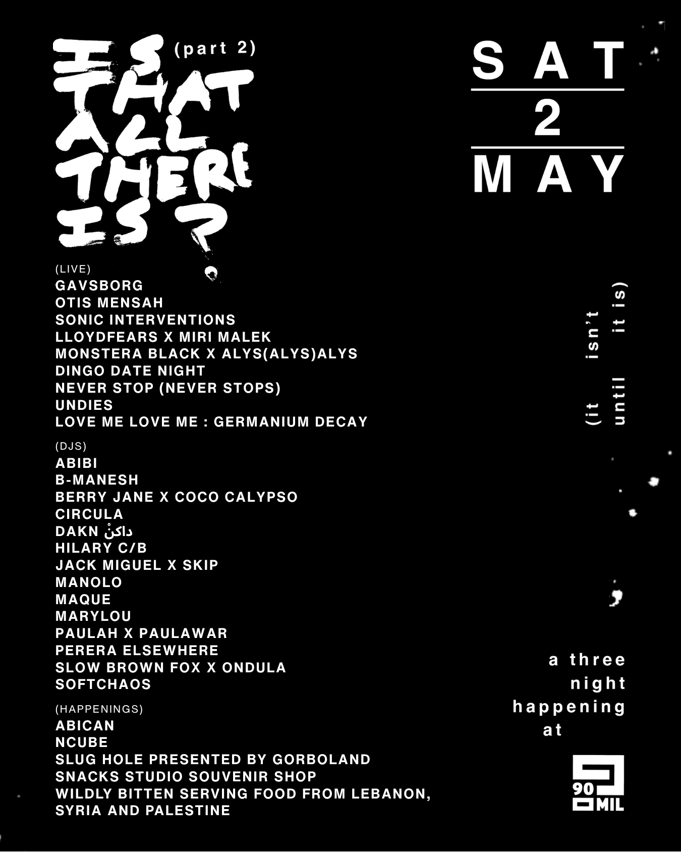 A 90mil Festival___IS THAT ALL THERE IS?