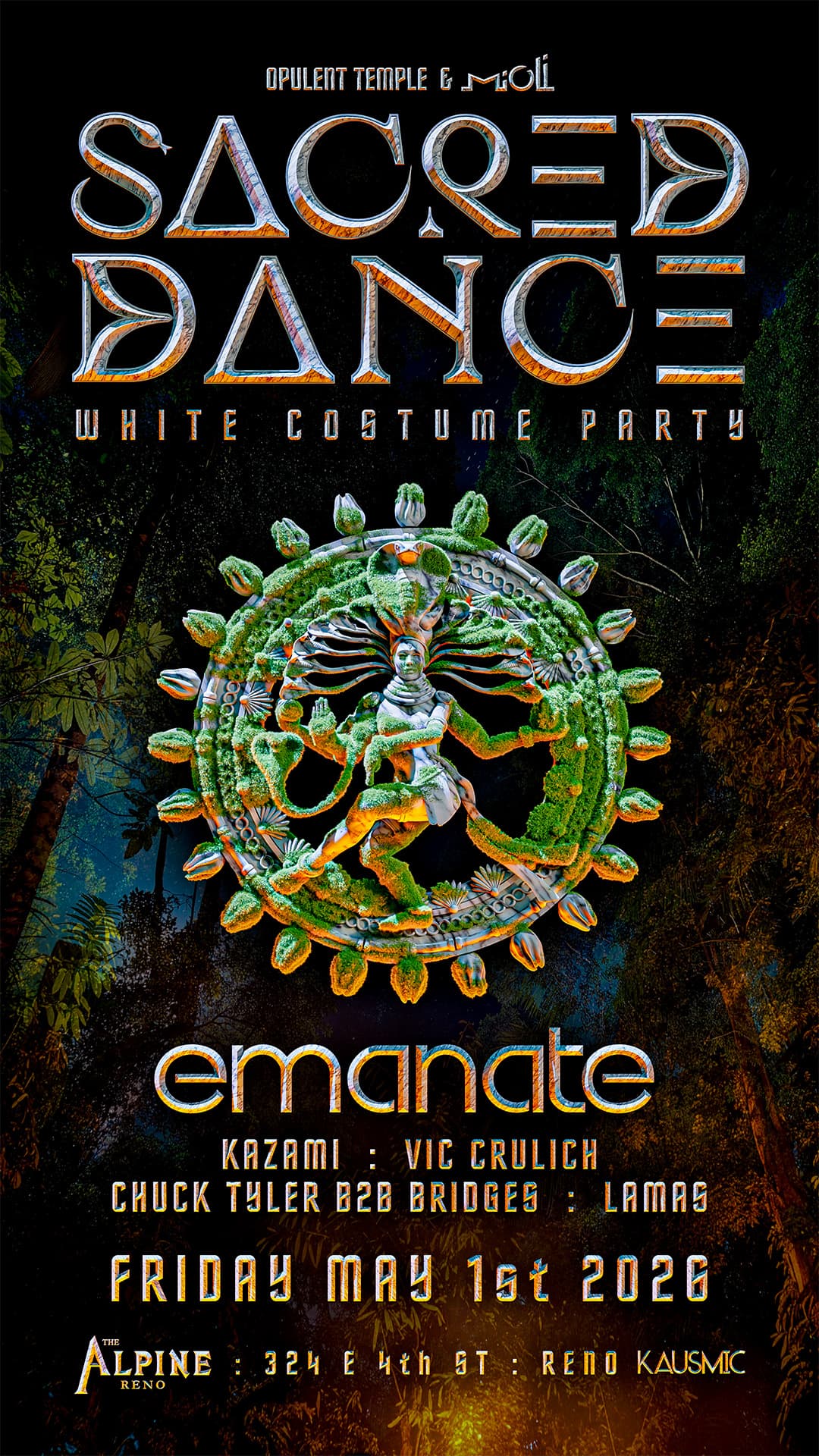 Emanate at Opulent Temple's Sacred Dance (white party) in Reno