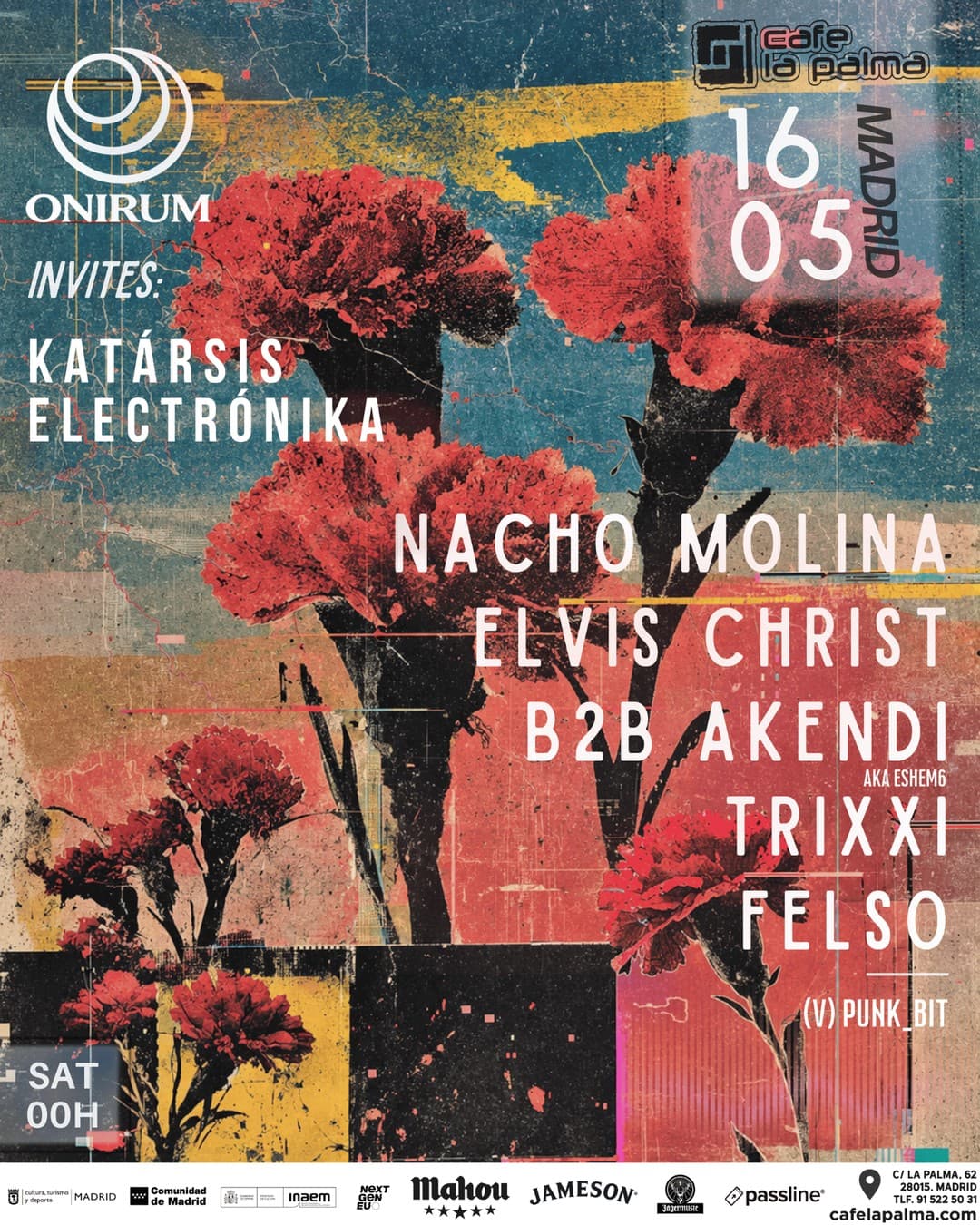 Onirum invites Katársis Electrónika. Special session San Isidro