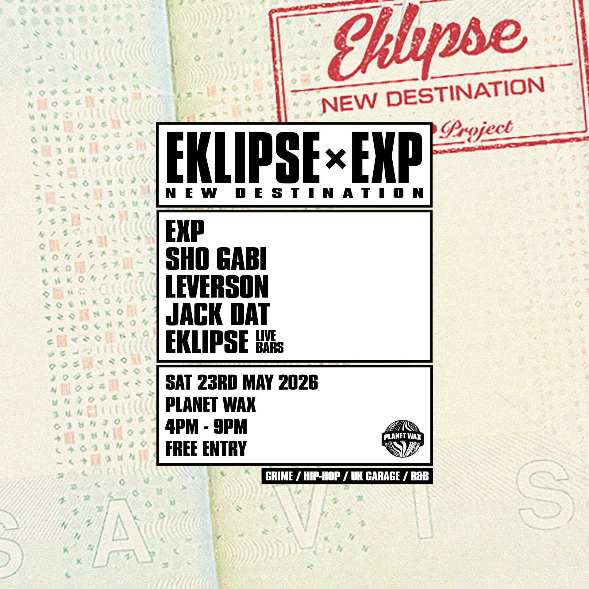 Eklipse x EXP: New Destination