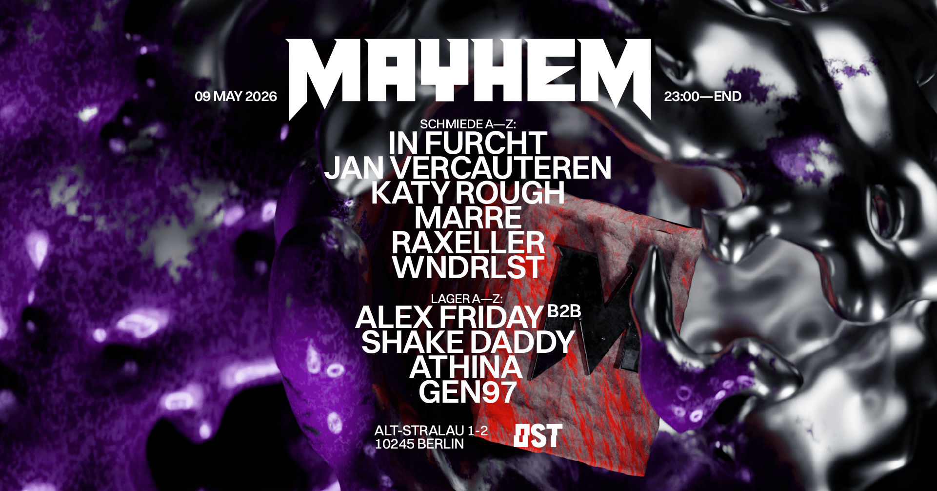 MAYHEM x OST w. WNDRLST, Raxeller, Jan Vercauteren, In Furcht
