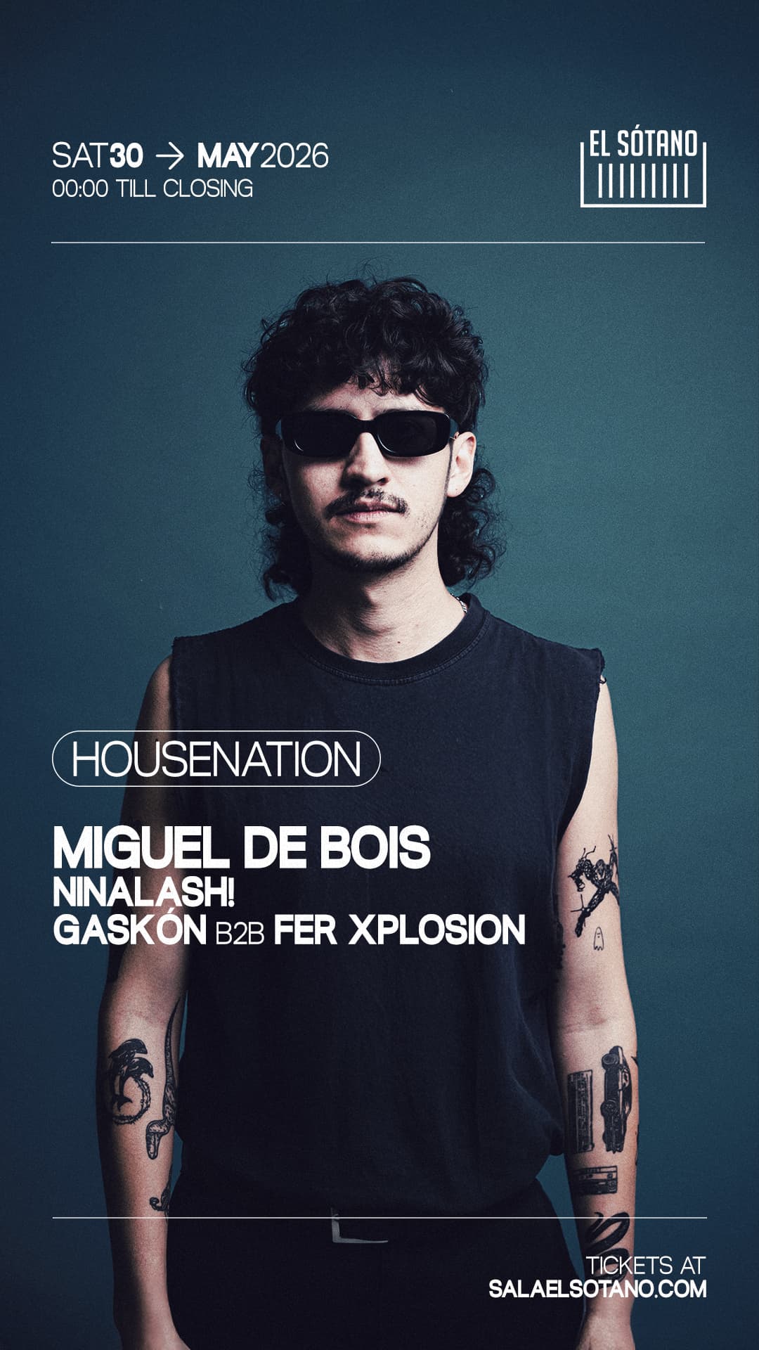 HOUSENATION: Miguel De Bois, Ninalash!, Gaskón B2B Fer Xplosion