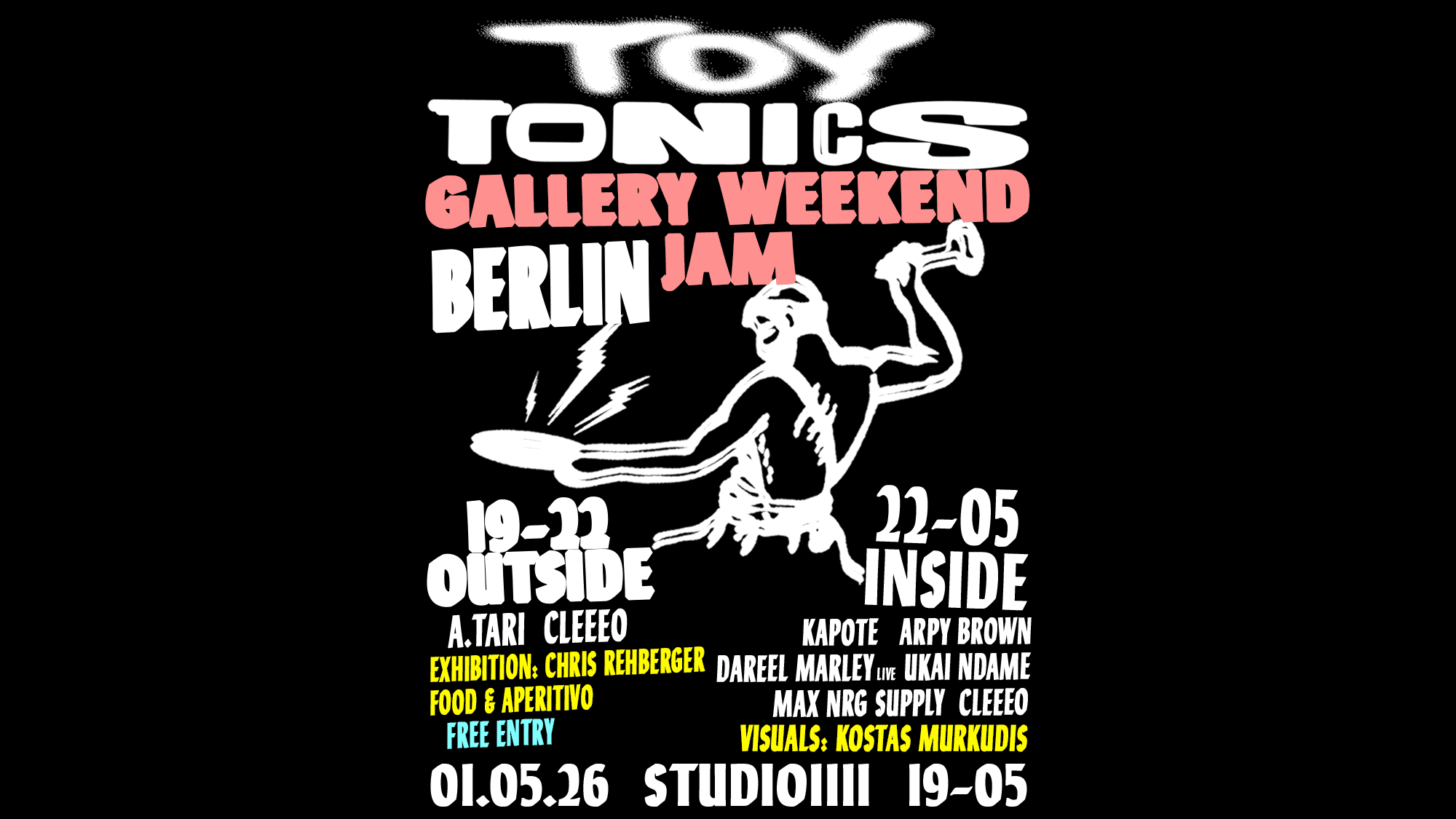 Toy Tonics Gallery Weekend Jam - Open Air & Indoor