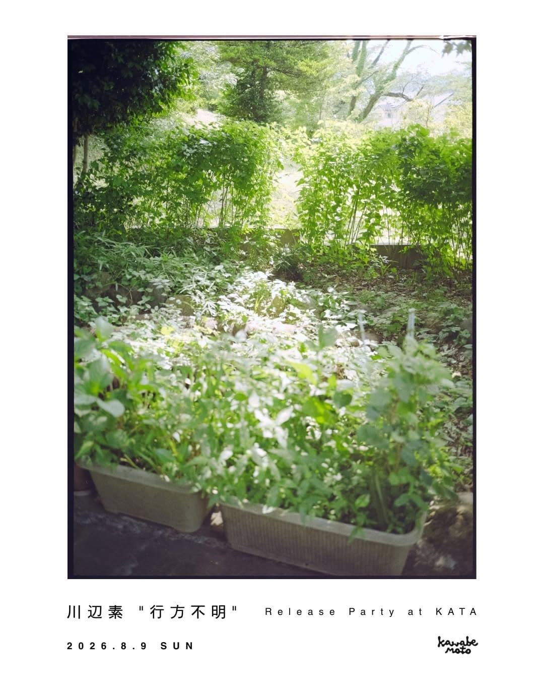 Kawabe Moto 'Yukuefumei' Release Party