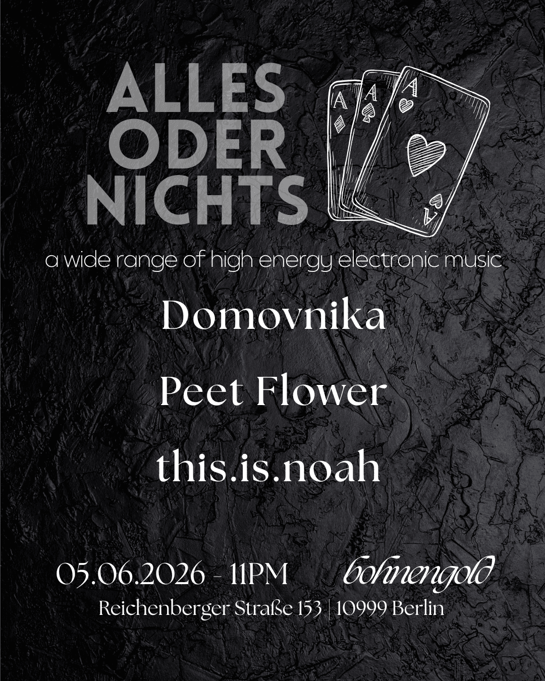 ALLES ODER NICHTS / House, Tech House, Indiedance