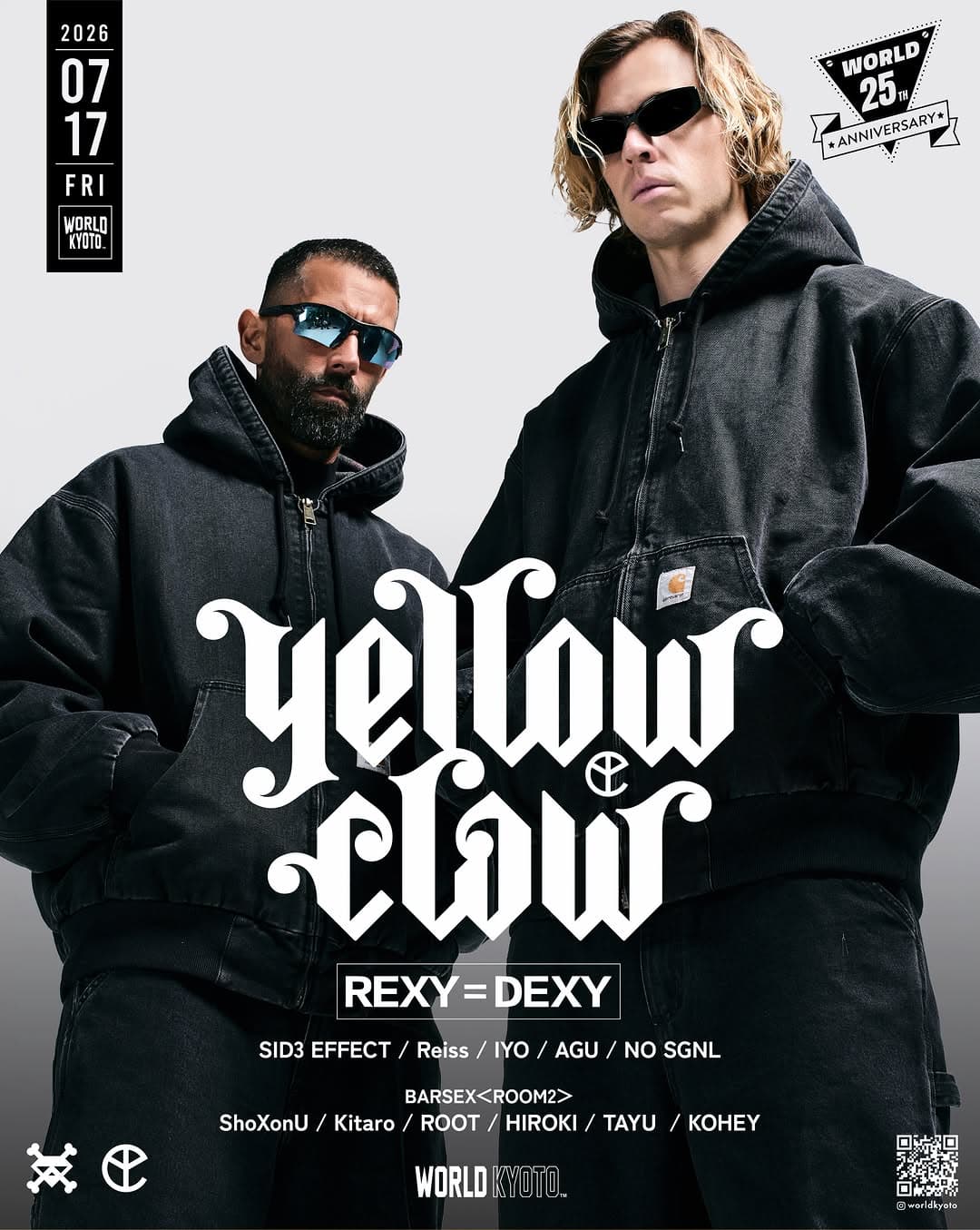 WORLD 25TH ANNIVERSARY Yellow Claw JAPAN TOUR 2026