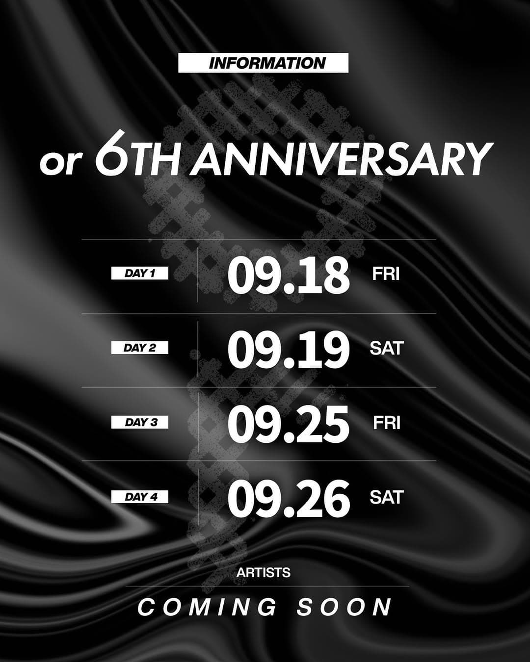 OR 6TH ANNIVERSARY