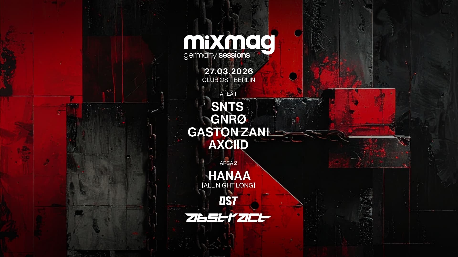 Mixmag Germany pres. SNTS, Gaston Zani, Hanaa All Night Long