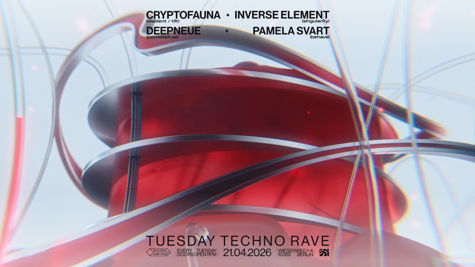 ⧉ encore.une.fois ⧉ / TUESDAY TECHNO RAVE