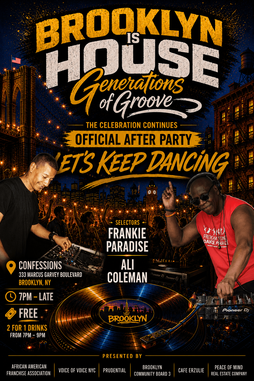 Brooklyn Is House: Generations of Groove Official After Party