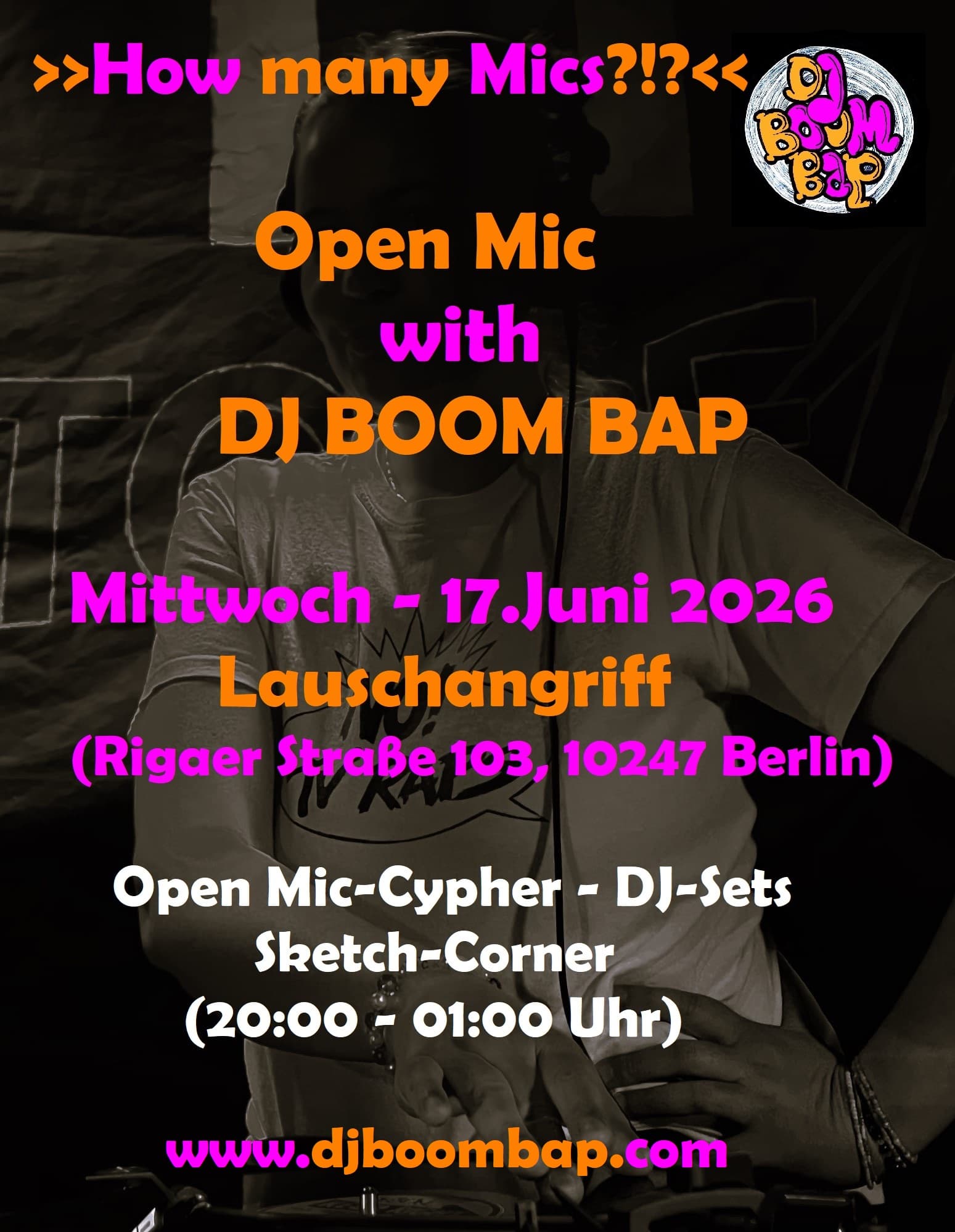 How many Mics?!? Open Mic with DJ BOOM BAP