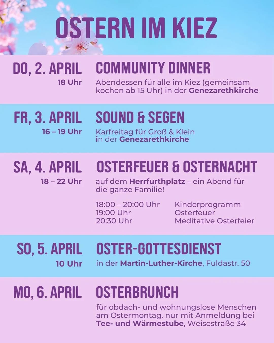 Ostern im Kiez - Sound & Segen