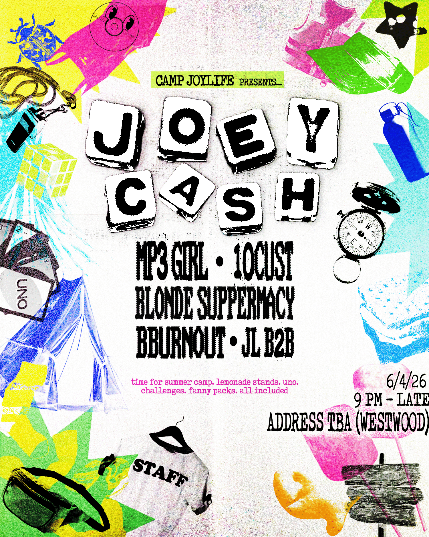 CAMP JOYLIFE: Joey Cash, Blonde Suppermacy, mp3girl