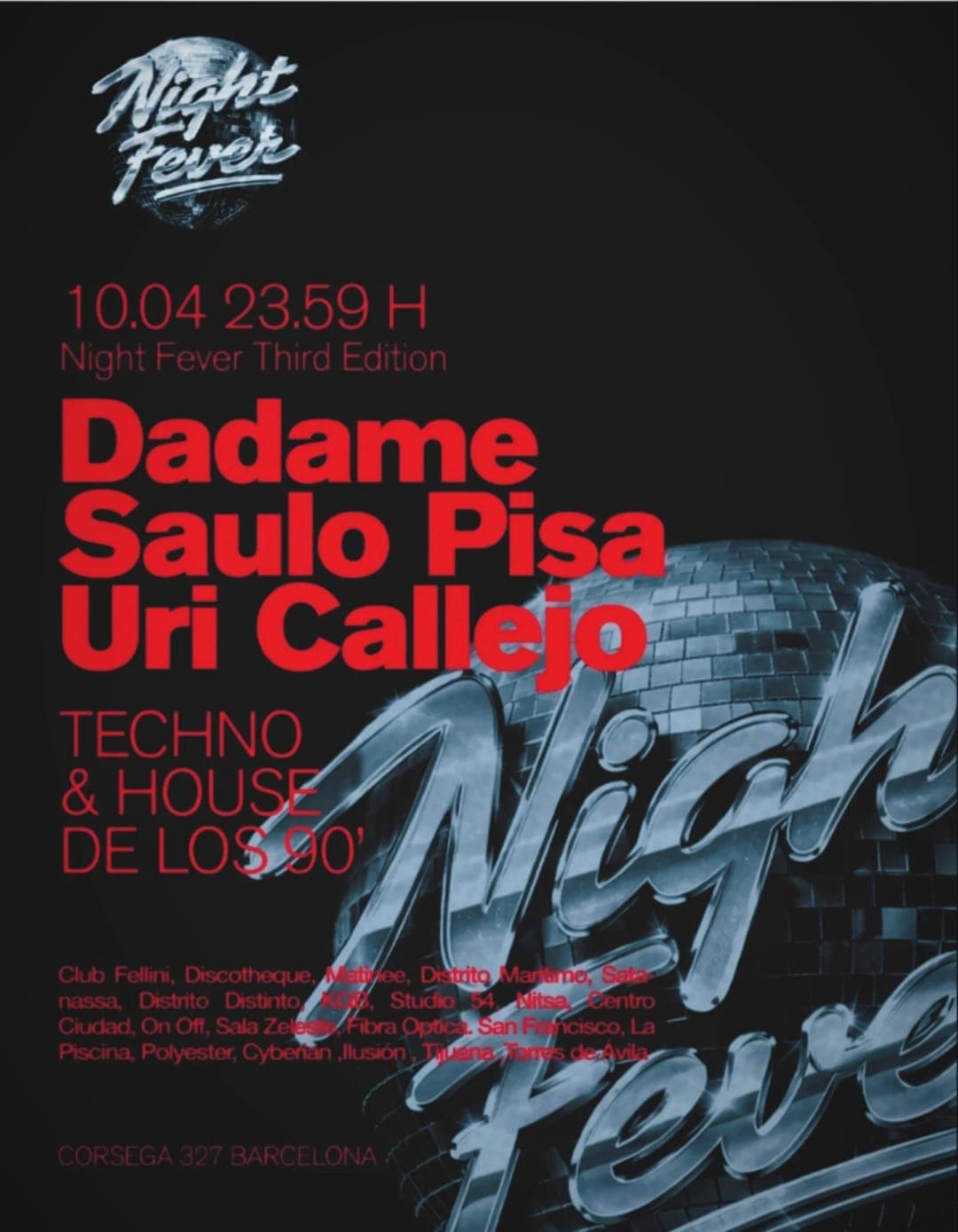Night Fever - Queens - Uri Callejo, Dadame, Saulo Pisa