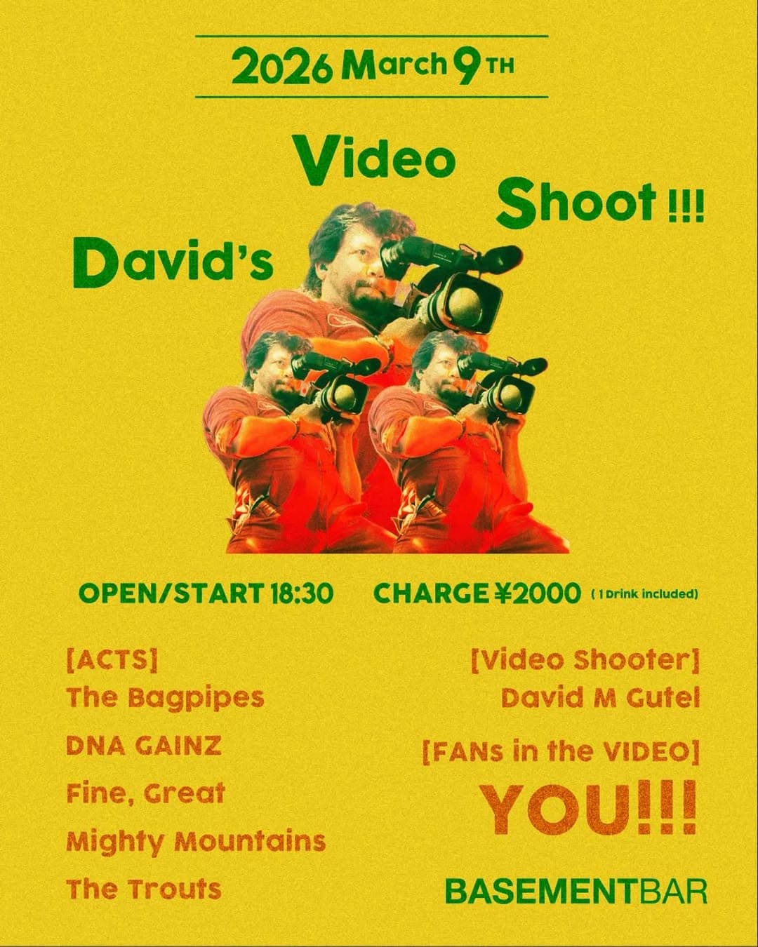 David's VIDEO SHOOT!!!