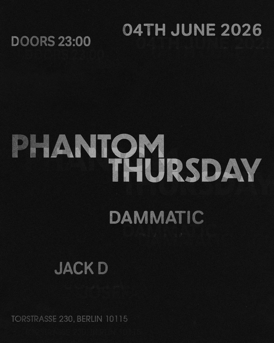 PHANTOM THURSDAY
