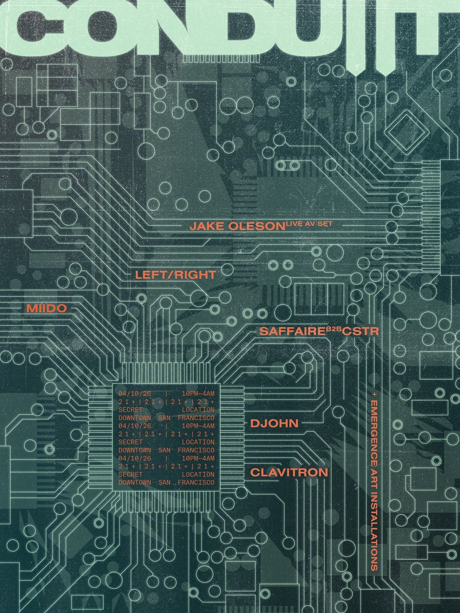 CONDUIIT: EMERGENCE // live av + installations