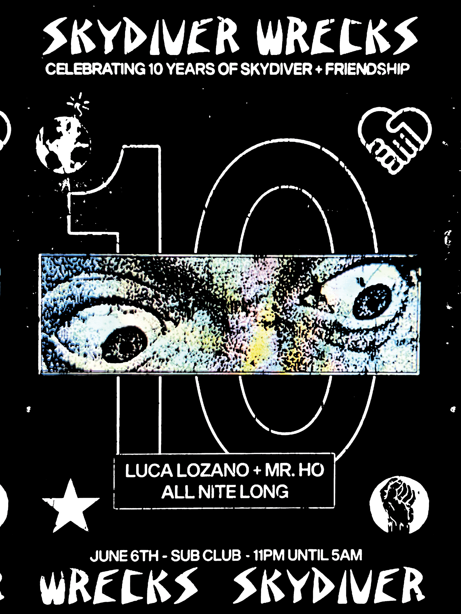 10 Years Of Skydiver with Luca Lozano + Mr Ho (All Nite Long)