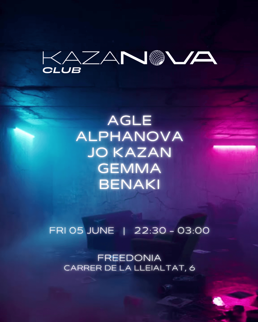Kazanova Club Pres: Agle, Jo Kazan, Alphanova, Gemma, Benaki
