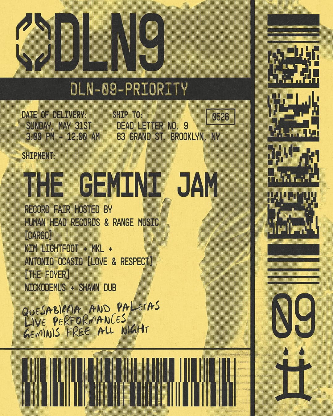 Gemini Jam - Kim Lightfoot, Antonio Ocasio, MKL, Shawn Dub, Nickodemus + more