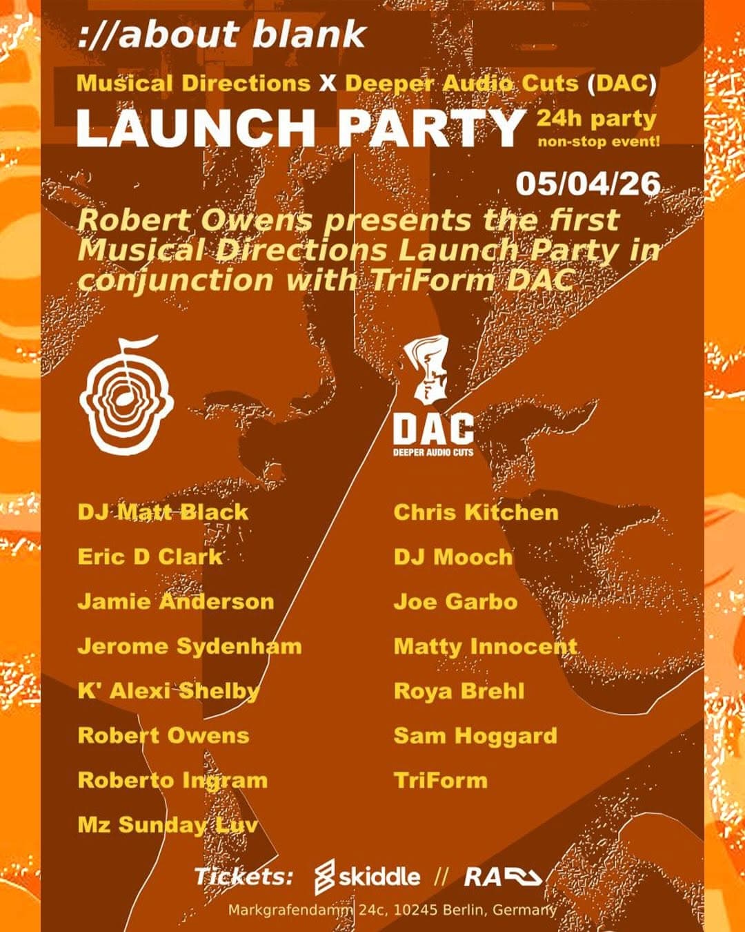 LAUNCH PARTY: Musical Directions X Deeper Audio Cuts (DAC)