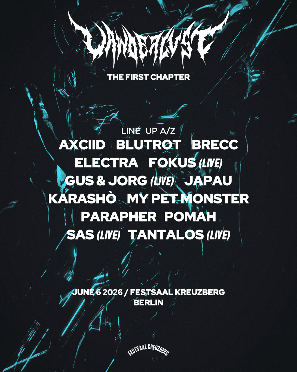 Wanderlust pres. 'The first Chapter' with PARAPHER, JAPAU, Brecc, GUS & JORG (live) & many more
