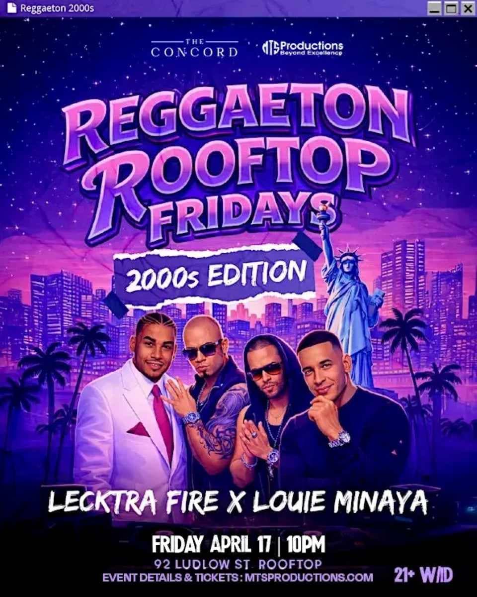 Reggaeton Rooftop Fridays - Friday, Apr 17th, 2026