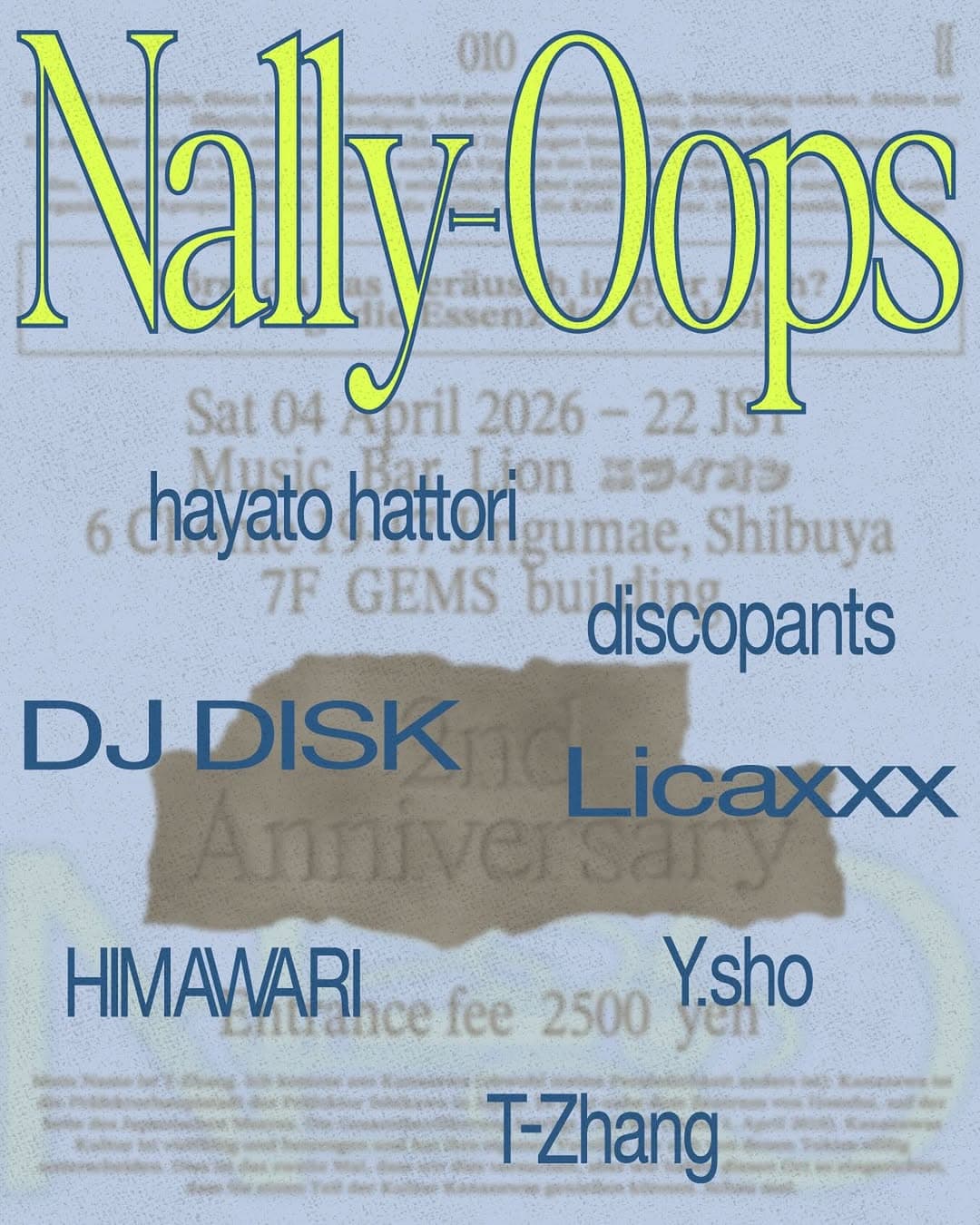 Nally-oops 2nd Anniversary Party
