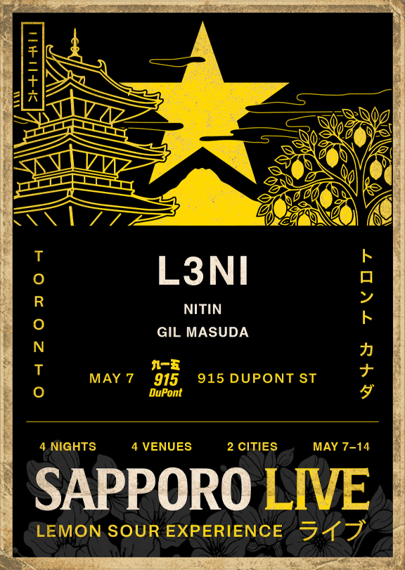 Sapporo Live: featuring L3Ni, Nitin, Gil Masuda