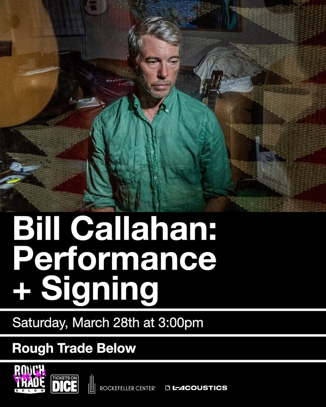 Bill Callahan Live Performance and Signing