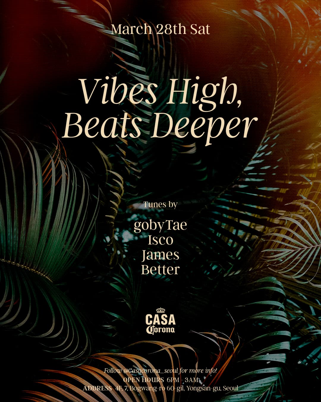 Vibes High, Beats Deeper with Special Guest DJ James