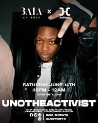 Auditoryx presents: UnoTheActivist LIVE in Tokyo